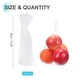 thumbnail image 2 of Paquete de 100 bolsas de malla reutilizables para productos, 35cm/14 pulgadas, bolsas de almacenamiento lavables reutilizables para frutas frescas, verduras, mariscos, blancas, 2 of 5
