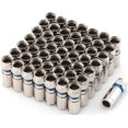 thumbnail image 1 of Pasow Compression RG6 F Connector Coax Coaxial Adapter Plug for Satellite & Cable TV (50 Pack), 1 of 10