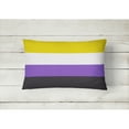 thumbnail image 2 of Carolines Treasures CK7998PW1216 Nonbinary Pride Canvas Fabric Decorative Pillow 12H x16W multicolor, 2 of 4