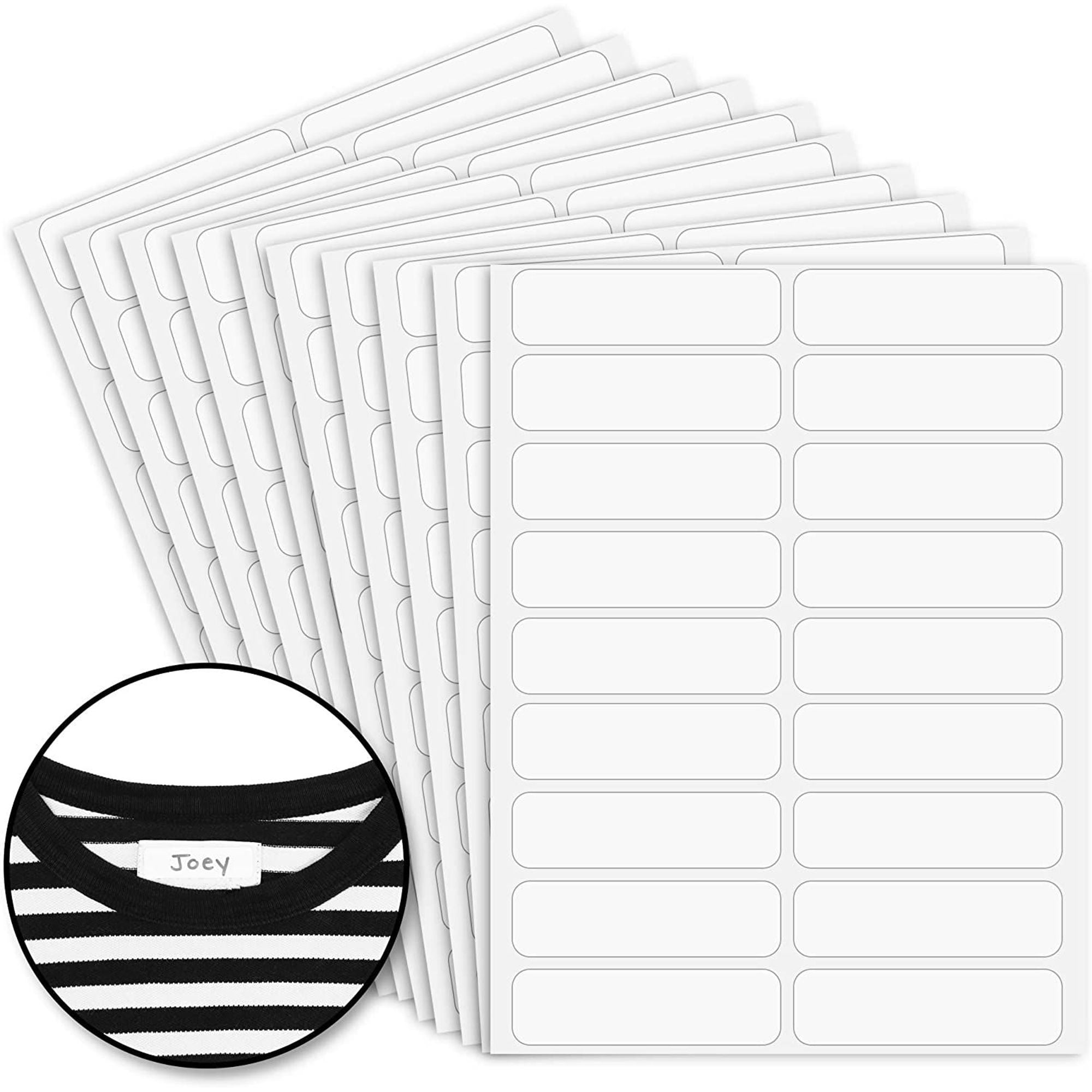 2000 x CLEAR LABELS WITH BLACK REGISTRATION MARK ON REVERSE 40 x 20mm  1"core