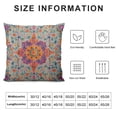 thumbnail image 5 of COMIO Ethnic Bohemian Pillow Covers Turkish Persian Carpet Tribal Pattern Pillowcase Super Soft Oriental Decorative Cushion Covers for Living Room Bedroom Bed Cushion Outdoor (Multicolor), 5 of 5