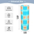thumbnail image 2 of Blue Background Squares Pattern Plastic Vase 11.8'' x 3.9'' Transparent Non Breakable Decorative for Family, 2 of 6