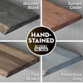 thumbnail image 6 of PIPE DECOR 24 in. Live Edge Wood Shelf Trail Brown 2 Pack (Wood Only), 6 of 10