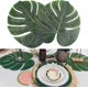 thumbnail image 3 of 14" Artificial Tropical Palm Leaves, Safari Birthday Decorations Extra Large Faux Leaf Jungle, 3 of 5