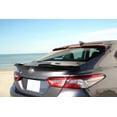 thumbnail image 4 of Ikon Motorsports Compatible with 18-25 Toyota Camry V2 Style Rear Roof Fin Spoiler Window Wing Gloss Black & Red lip ABS 2018 2019 2020 2021 2022 2023 2024 2025, 4 of 8