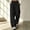 Black, variant on Womens Baggy Wide Leg Sweatpants with Pockets - Elastic High Waist Loose Fit Pull On Casual Lounge Pants