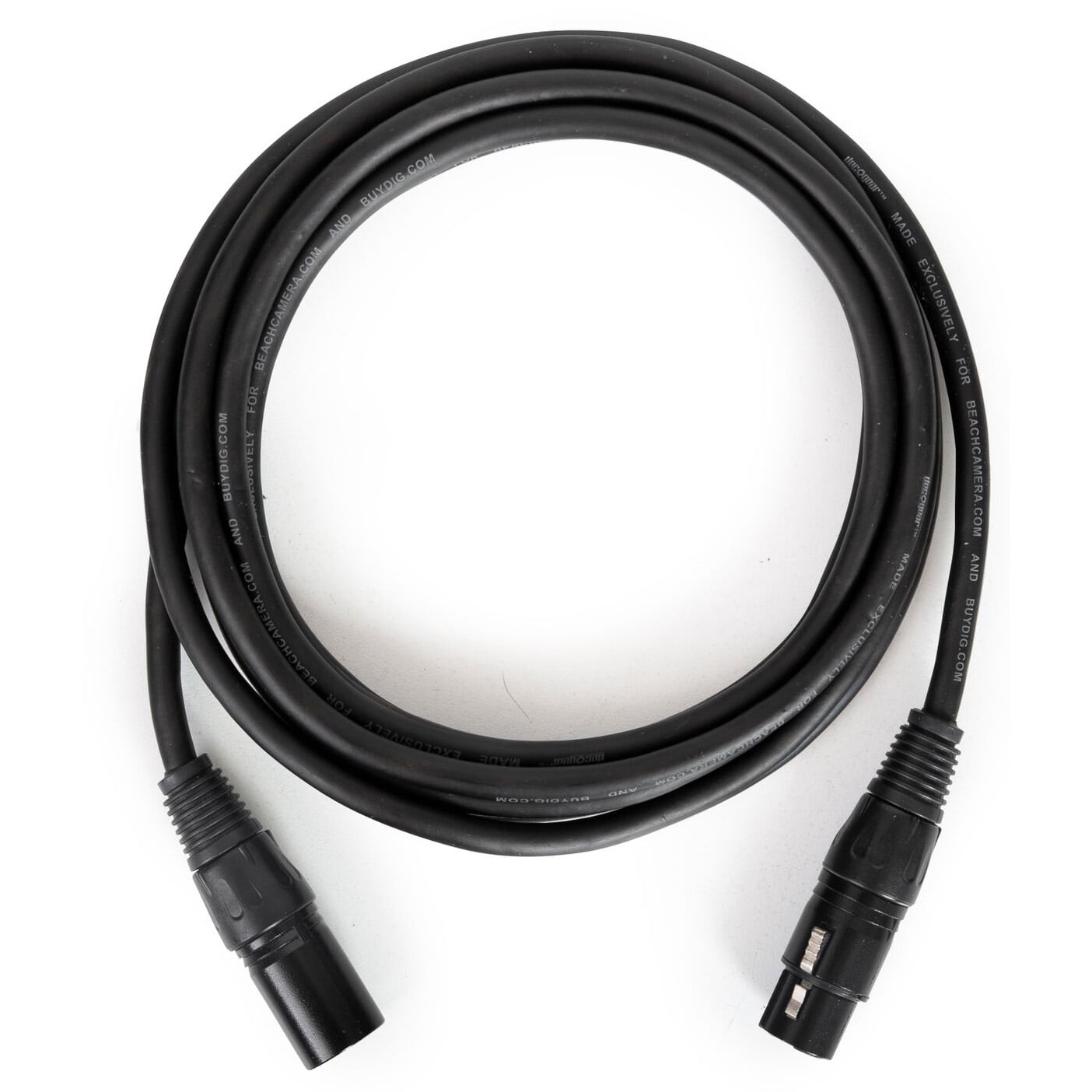 Deco Gear XLR 10' Male to XLR Female 16AWG Gold Plated Cable (2-Pack)