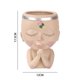 thumbnail image 5 of Chica cara cabeza estatuilla resina maceta estatua escultura planta florero 2 Ehuebsd Libre de BPA, 5 of 6