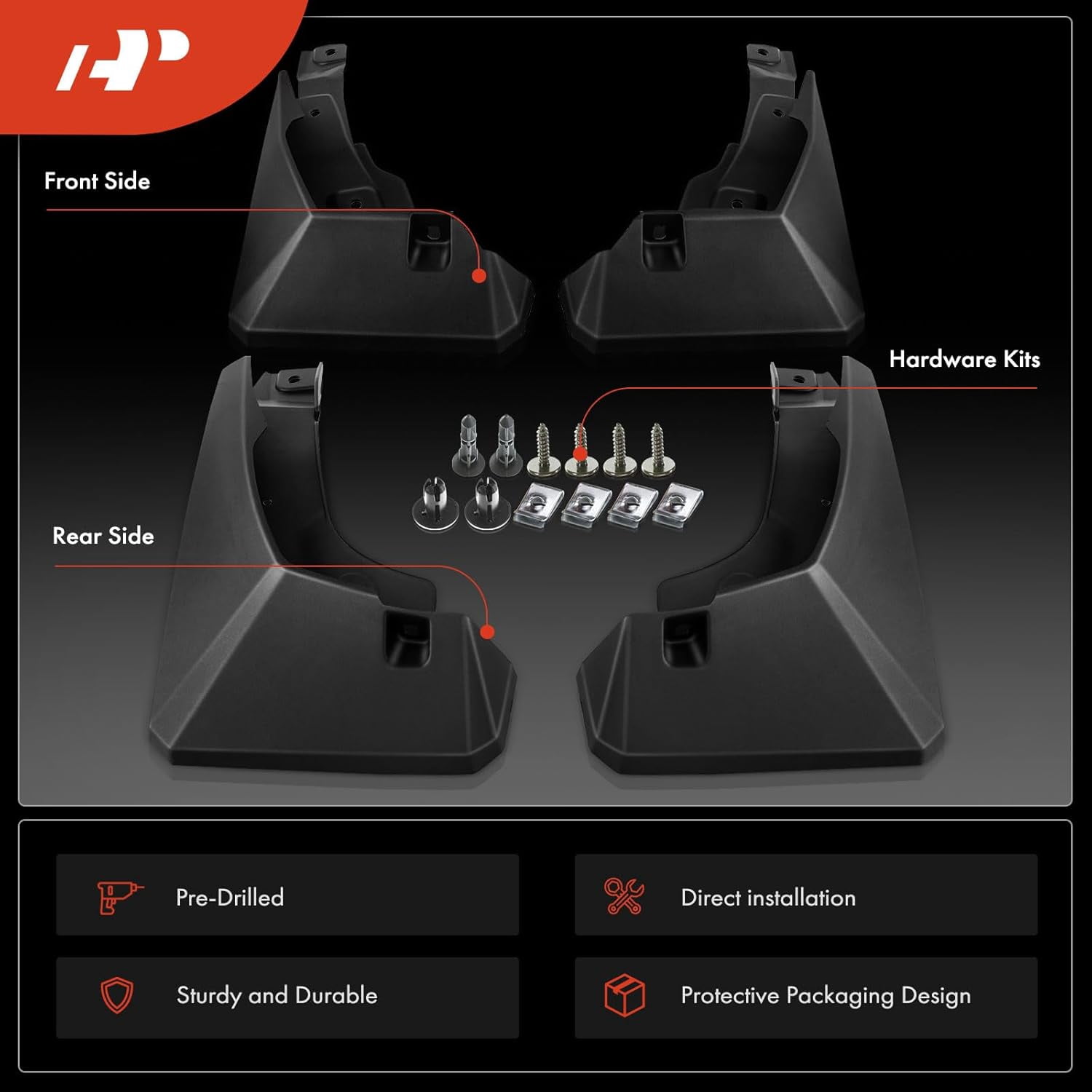 A-Premium Mud Flaps Splash Guards Replacement for Toyota RAV4 2019-20201 Front and Rear 4-PC