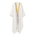 thumbnail image 3 of Male Solid Color Long Sleeve Robe - Arabic Style Middle Eastern Thobe - Polyester/Spandex Blend for Warmth and Comfort, 3 of 5