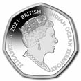 thumbnail image 2 of 2021 BIOT Cupro-Nickel 50p Sea Creatures: Angelfish, 2 of 2