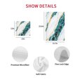 thumbnail image 7 of Marble Turquoise Kitchen Dish Towels for Drying Dishes Set of 2, Gold Foil Ceramic Style Crack Scratch Waffle Weave Microfiber Hand Tea Bathroom Towels Quick Dry & Absorbent Towel 15.7x23.6, 7 of 7