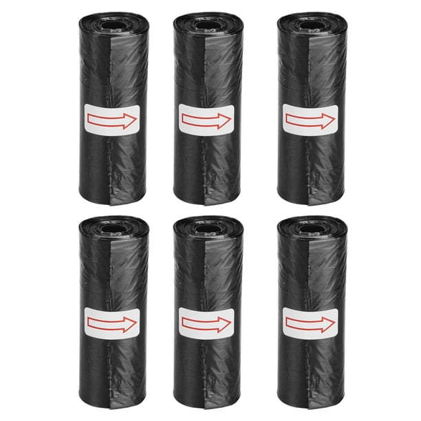Bolsas para excrementos de mascotas, 6 rollos de bolsas para desechos de mascotas, bolsas para desechos de cachorros, materiales ecológicos Jadeshay A
