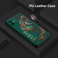 thumbnail image 2 of Funda de cuero PU con relieve 3D para iPhone, cubierta antigolpes con anillo de Metal para iPhone 14, 13, 12 Pro Max, Mini, 11, XS, XR, 7, 8 Plus, SE Fivean unisex, 2 of 2