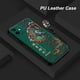 thumbnail image 2 of Funda de cuero PU con relieve 3D para iPhone, cubierta antigolpes con anillo de Metal para iPhone 14, 13, 12 Pro Max, Mini, 11, XS, XR, 7, 8 Plus, SE Fivean unisex, 2 of 2