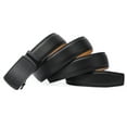thumbnail image 5 of SENDEFN Leather Belt for Men Automatic Ratchet Buckle Slide Dress Casual Belts 1 3/8'' Wide, Adjustable Trim to Fit, 5 of 7
