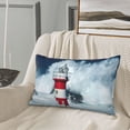 thumbnail image 5 of Xecao Circular Lighthouse for Decorative Throw Pillow Case for Couch,Sofa or Bed Set,Pillow Cover for Sofa Home Decor Ideal Gift-14"x20", 5 of 6