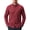 Burgundy, variant on GENTS BLISS Long Sleeve Mens Dress Shirts Casual Solid Shirts for Men Regular Oxford Tops with Pocket