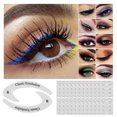 thumbnail image 1 of Herramiente de Plantillas de Sombra de Ojos Delineadoras, El Tiempo Glle Glle Glent Glue Odoro Diversas Formas de Ojo Plantilla de MaquillaJe de Ojos Moldes PARA, 1 of 7