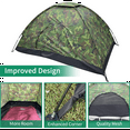 thumbnail image 3 of Camouflage Tent UV-anti Tent Waterproof One Person Tent for Camping Hiking, Lightweight Backpacking Dome Tents, Camouflage Tent, 3 of 12
