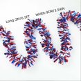thumbnail image 3 of SLYNSHome 2Pcs 4th of July Patriotic Tinsel Garland Decorations Red White Blue Glitter Tinsel Independence Day Party Supplies Memorial Day Wreath Celebration Decor, 3 of 7