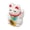 White, variant on Yajisi 2 Inch Chinese Lucky Cat Fortune Decoration Waving Arm Solar Powered Figurine for Home Office Car Desk Ornament, White, Sit Up Straight