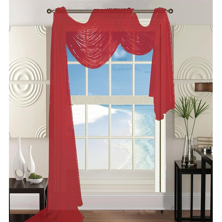 Red voile scarf online