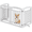 White, variant on Yaheetech 32.5" Freestanding 6-Panel Foldable Pet Gate with Support Feet, White