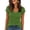 704#Green, variant on Short Sleeve Shirts for Women V Neck Summer Ribbed Tshirts Slim Fit Spring Fashion Going Out Basic Tees Khaki M