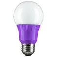 thumbnail image 7 of Sunlite LED A19 Colored Light Bulb, 3 Watts (25w Equivalent), E26 Medium Base, Non-Dimmable, UL Listed, Party Decoration, Holiday Lighting, Purple, 6 Pack, 7 of 7