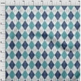 thumbnail image 4 of oneOone Polyester Spandex Blue & Green Fabric Check Argyle Sewing Craft Projects Fabric Prints By Yard 56 Inch Wide, 4 of 4