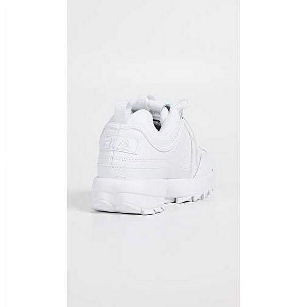Fila Women s Disruption II Premium Sneakers White White White