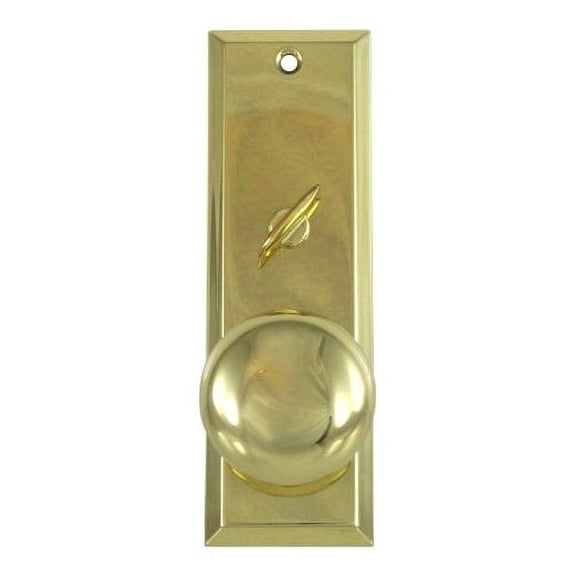 2-1/4" X 7" Escutcheon Plate w/ Knob And Thumb Turner