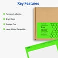 thumbnail image 3 of Avery Address Labels, 2" x 4", Neon Green, 1,000 Total (5976), 3 of 9
