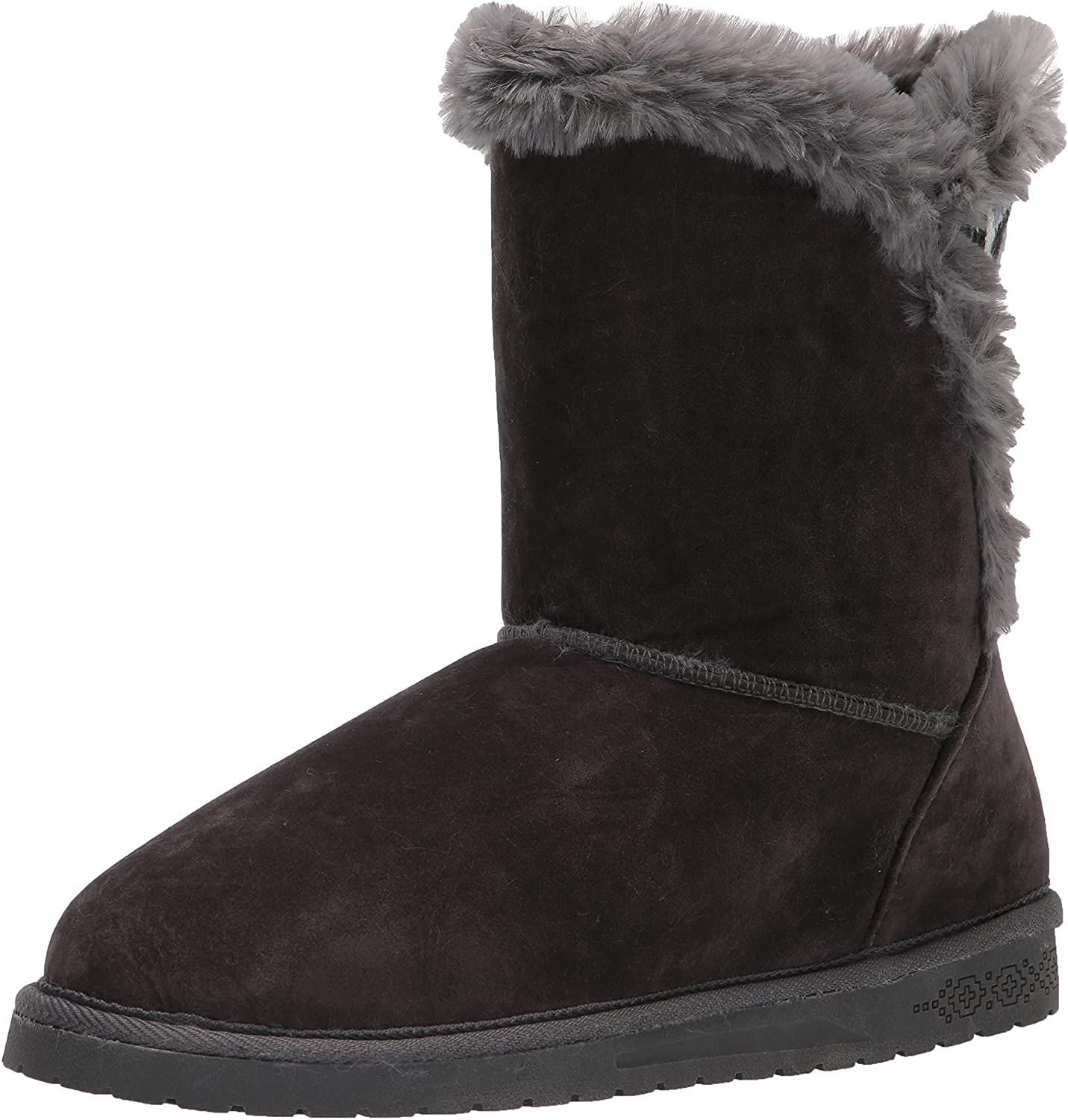 Essentials by Muk Luks Women's Carey Boots, Grey/Blue / 8