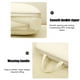 thumbnail image 5 of Juego de bolsas organizadoras de viaje impermeables beige, 4 piezas, doble capa, 5 of 7