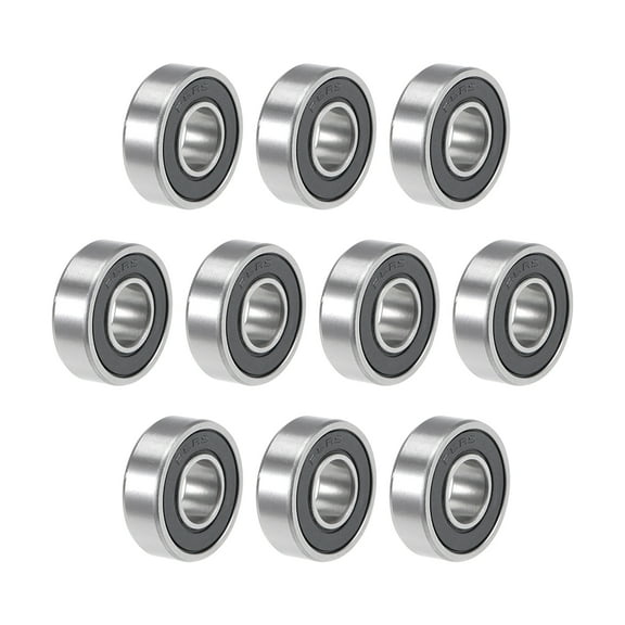 R6-2RS Ball Bearings 3/8"x7/8"x9/32" Double Sealed Chrome Steel P6 2pcs