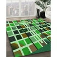 thumbnail image 2 of Ahgly Company Indoor Round Patterned Stoplight Go Green Area Rugs, 5' Round, 2 of 6