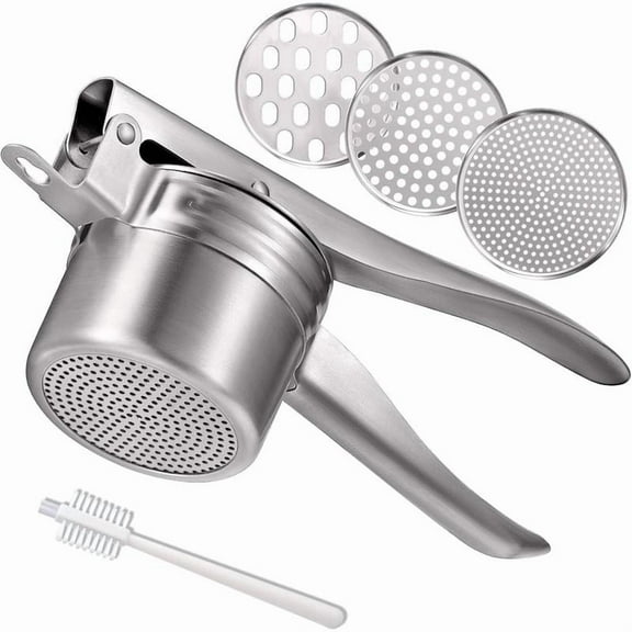 Potato Ricer,  15oz Large Stainless Steel Potato Masher Heavy Duty Ricer for Mashed Potatoes, Cauliflower, Yams