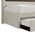 thumbnail image 4 of Castle Place Contemporary Twin Daybed with Built-in LED Lights and Trundle, Warm Grey, 4 of 9