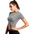 thumbnail image 4 of Crop Top Playera Blusa Deportiva Casual Playa Cru 122181 Am7, 4 of 8