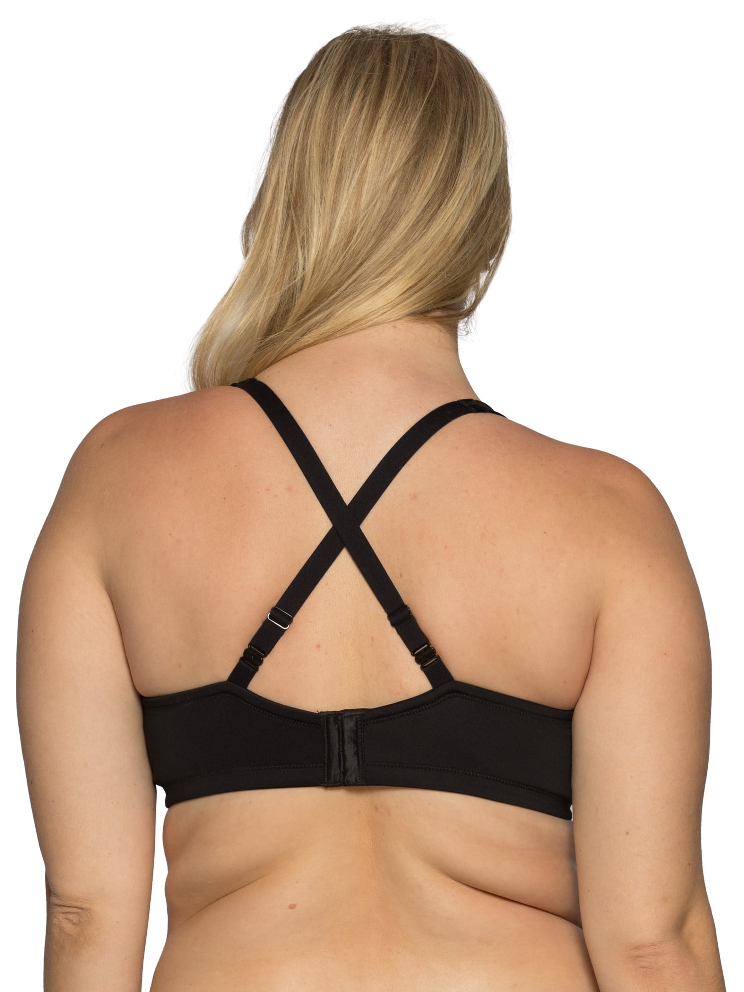 Vanity Fair Lingerie Women's Body Caress 2-Way Convertible Straps Full Coverage Wireless Bra, Style 75335