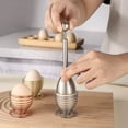 thumbnail image 5 of kkbbma under $5 Egg Openers, Stainless Steel Egg Topper, Egg Shell Cutter Opener Tool, Breakfast Egg Opening Tool, Hard Soft Boiled Egg Opener, Kitchen Egg Preparation Tool, 5 of 5