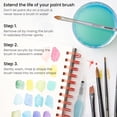 thumbnail image 7 of Arteza Water Brush Pens, Assorted Shapes, 4 Count, Nylon, 7 of 7