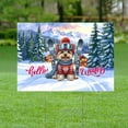 thumbnail image 2 of Hello Welcome Winter The Ski Yorkshire Terrier Snowy Day Yard Sign Yorkie Dog Lover Gifts Outdoor Home Lawn Garden Porch Decor - 13013, 2 of 5