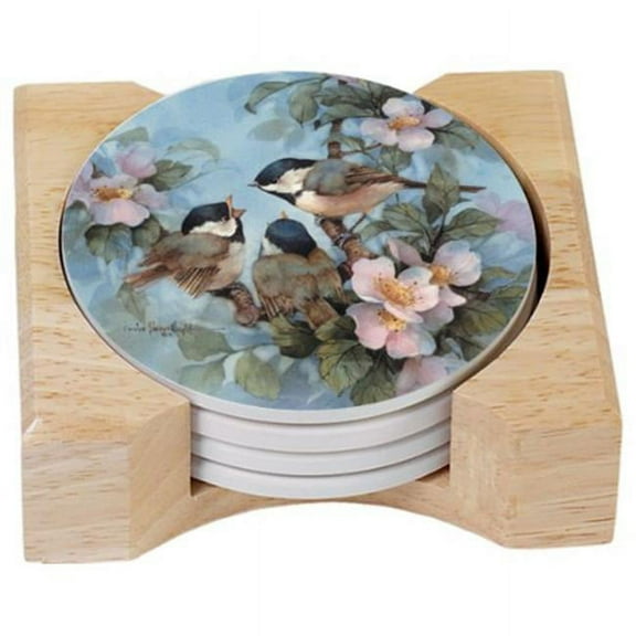 Andreas TR-254 Chickadee Silicone Trivet - Pack of 3 trivets