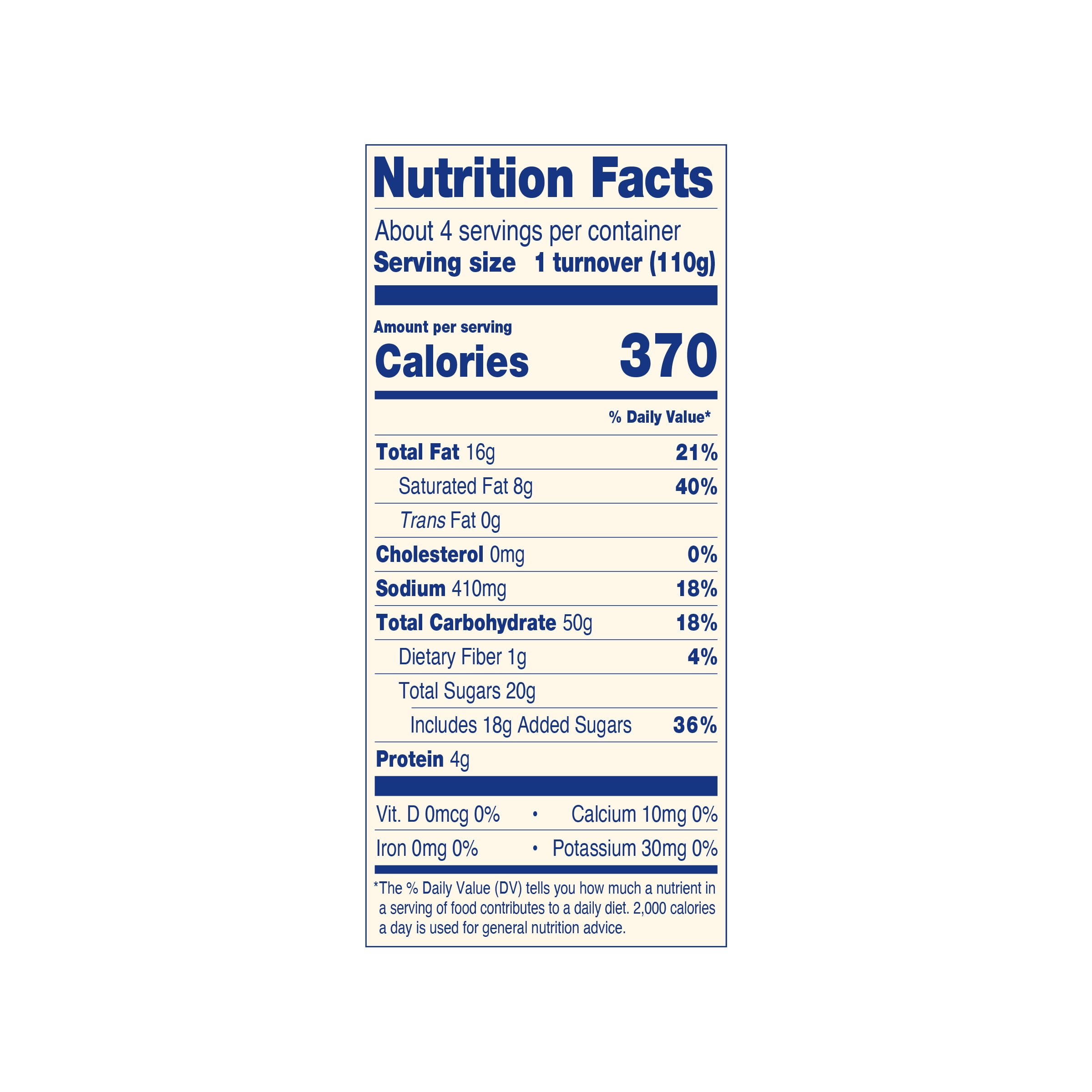 Jus-Rol Blueberry Puff Pastry Turnover Kit, 15.45 oz, Makes 4 Turnovers – Refrigerated Flaky & Layered Pastry with Real Fruit Filling and Icing