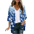 thumbnail image 2 of NJDVHB Cardigan d'Hiver pour Femmes, Blouse Décontractée à Manches Longues avec Poche, 2 of 5