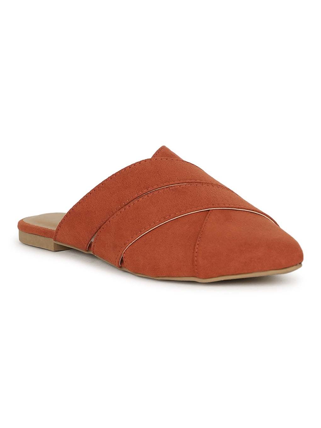 flat mules with ankle strap