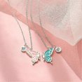 thumbnail image 3 of WEDDINEN Cute Butterfly BFF Necklaces for 2, Enamel Butterfly Friendship Necklace for Teen Girls Women Best Friend Birthday Gift, 3 of 3